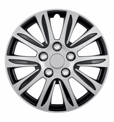 Sr.calotte c-136 de-luxe 14" silver/nero opaco Sr.calotte c-136 de-luxe 14" silver/nero opaco