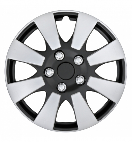 Sr.calotte c-137 de-luxe 14" silver/nero opaco Sr.calotte c-137 de-luxe 14" silver/nero opaco