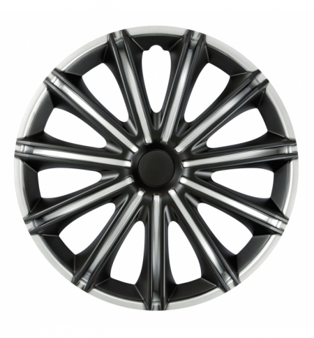Sr.calotte "nero" 16" black  silver