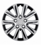 Sr.calotte c-136 de-luxe 16" silver/nero opaco