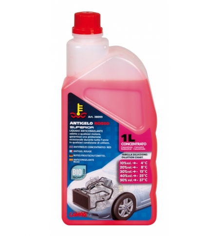 Antigelo"rosso"1000ml concent (-37 c) flacone Antigelo"rosso"1000ml concent (-37 c) flacone