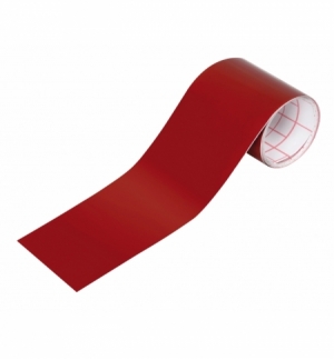Nastro trasparente rosso per riparazione fanali 5x150 cm