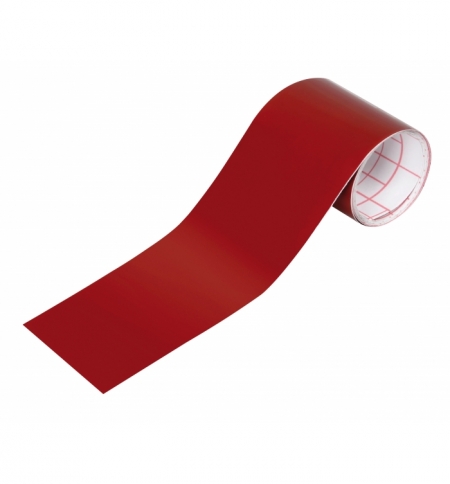 Nastro trasparente rosso per riparazione fanali 5x150 cm