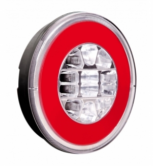 Fanale post.rotondo 12/24v o-led 3 funzioni