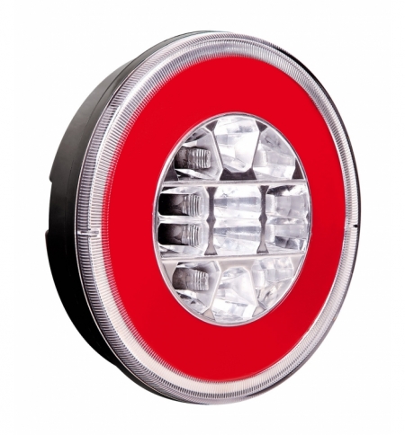 Fanale post.rotondo 12/24v o-led 3 funzioni