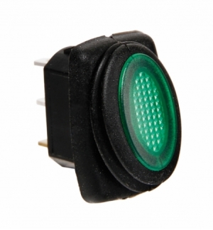 Micro interruttore 12/24v con led verde