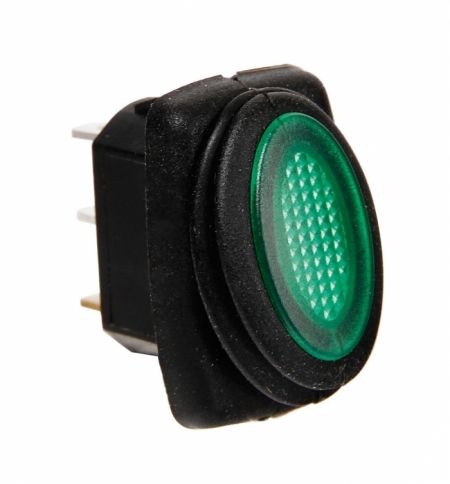 Micro interruttore 12/24v con led verde