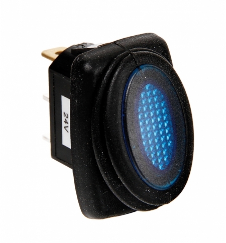 Micro interruttore 12/24v con led blu Micro interruttore 12/24v con led blu