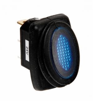 Micro interruttore 12/24v con led blu