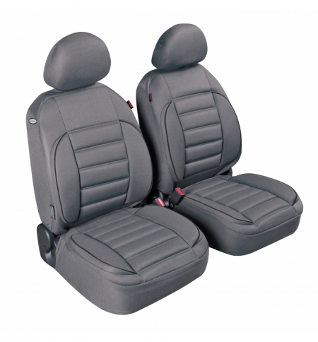 Coppia coprisedili anteriori deluxe "sport-edition" grigio Coppia coprisedili anteriori deluxe "sport-edition" grigio