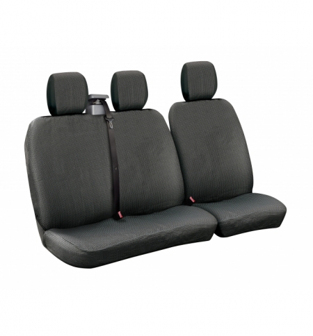 Set fodere furgone"2"dots" nero+grigio Set fodere furgone"2"dots" nero+grigio