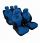 Set fodere"kynox"nero+blu coordinate, in microfibra