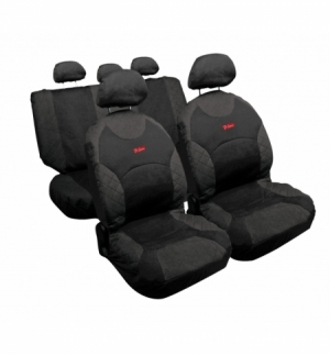 Set fodera "drive-jeans" coprisedile antracite