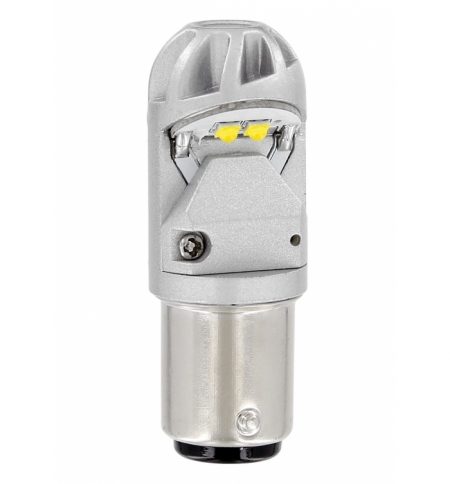 Lampada mega-led10-28v 4smd cree bay15d, ambra Lampada mega-led10-28v 4smd cree bay15d, ambra
