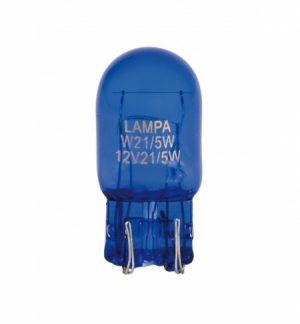 Cp.lampada "blue-dyed" 12v. 21/5w w3x16q