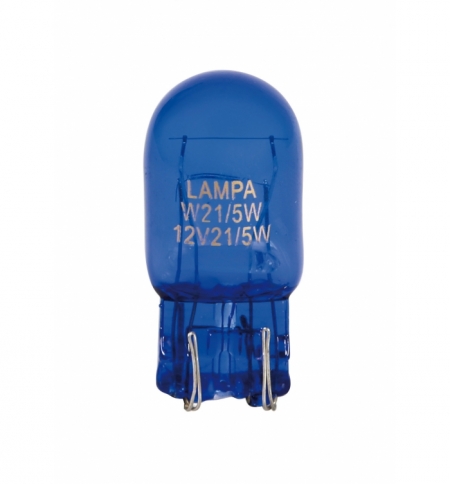 Cp.lampada "blue-dyed" 12v. 21/5w w3x16q