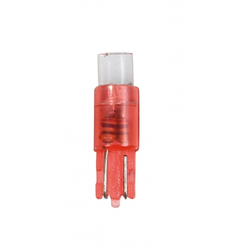 Set 5 lampade "t5" a led 5mm per cruscotto, rosso Set 5 lampade "t5" a led 5mm per cruscotto, rosso