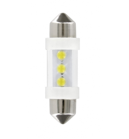 Cp.lampade sil.36mm 3led blu