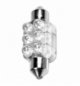 Lampada 10mmx36mm mega-brite 6 led bianco