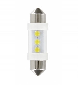 Cp.lampade sil.36mm 3led bian