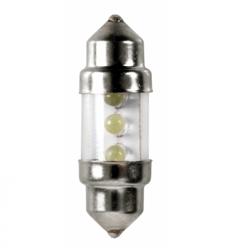 Cp.lampade sil.31mm 3led bian Cp.lampade sil.31mm 3led bian