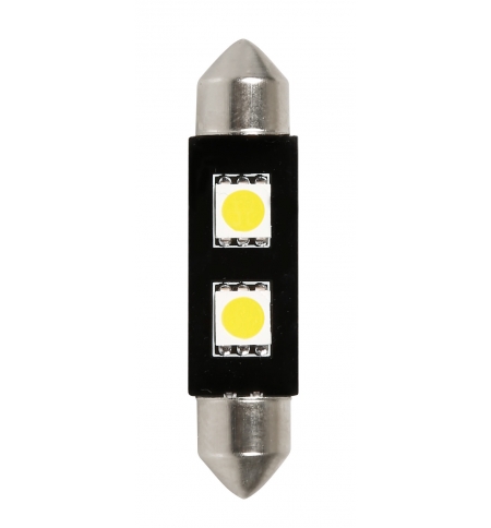 Lampada siluro"hyper-led" 10x42mm. 2smd (4chips)