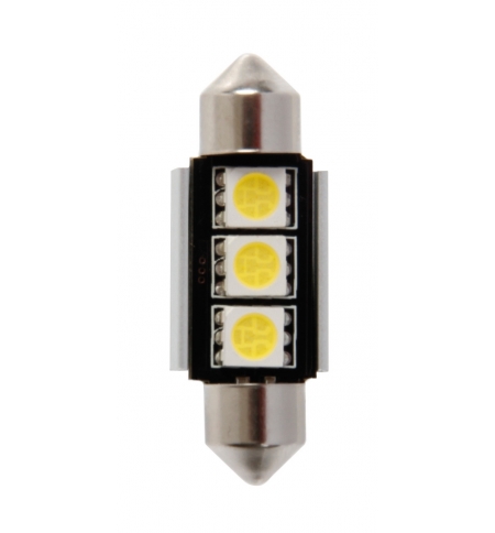 Lampada siluro"hyper-led" 10x36mm. 3smdx3chips (9chips) Lampada siluro"hyper-led" 10x36mm. 3smdx3chips (9chips)