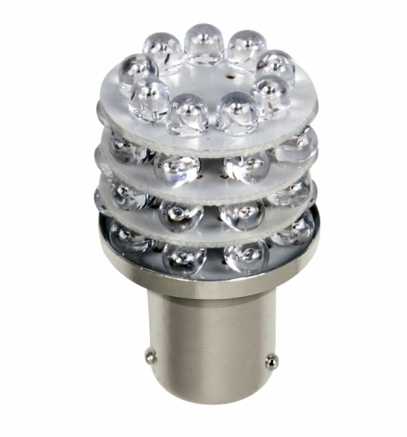 Lampada 36 led rosso ba15s