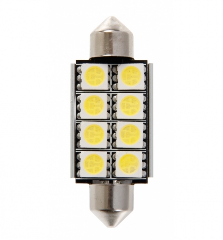 Lampada siluro "hyper-led"12v 15x41mm 8smdx3chips (24chips)
