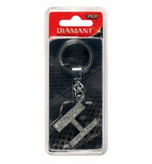 Portachiave diamante "h"