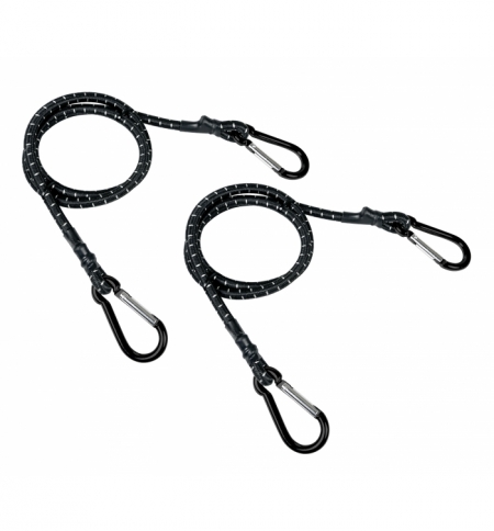 Cp.corde elastiche cm.100 con moschettone Cp.corde elastiche cm.100 con moschettone