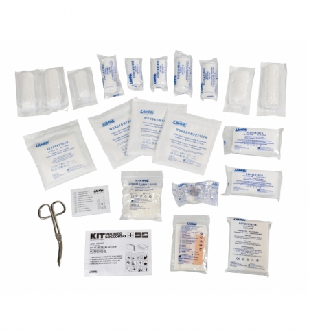 Kit pronto soccorso per auto norme din 13164 - scatola