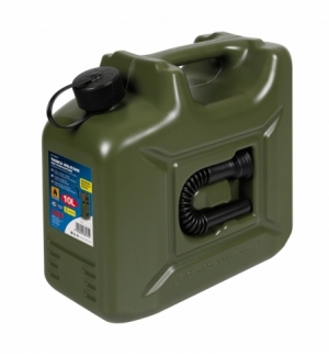 Tanica militare c/travasatore 10l in hdpe