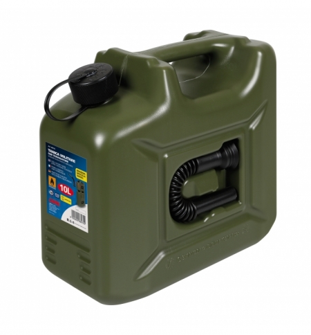 Tanica militare c/travasatore 10l in hdpe