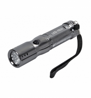 Torcia alluminio "led-tech" 9 led