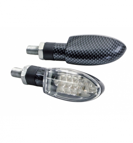 Cp.frecce carbon l.mod.twist led vetro bianco