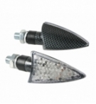 Cp.frecce carbon l.mod.spike led vetro bianco