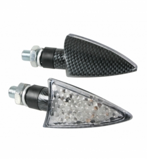 Cp.frecce carbon l.mod.spike led vetro bianco