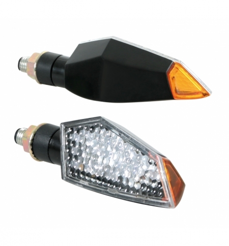Cp.frecce nere mod.typhoon led vetro bianco