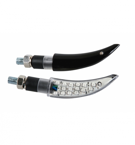 Cp.frecce nere mod.katana smd vetro bianco