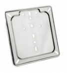 Base targa in acciao inox
