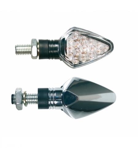 Cp. Frecce penta cromate led vetro bianco Cp. Frecce penta cromate led vetro bianco