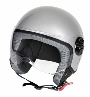 Casco ld-2 demi-jet tg.xs silver