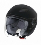 Casco lh-1 jet nero opaco xs visiera singola