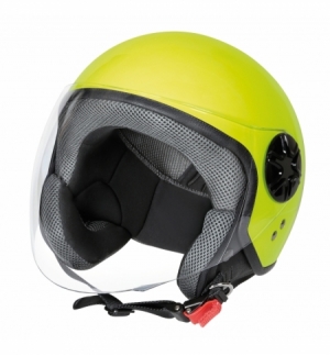 Casco ld-3 demi-jet tg.xs giallo fluo