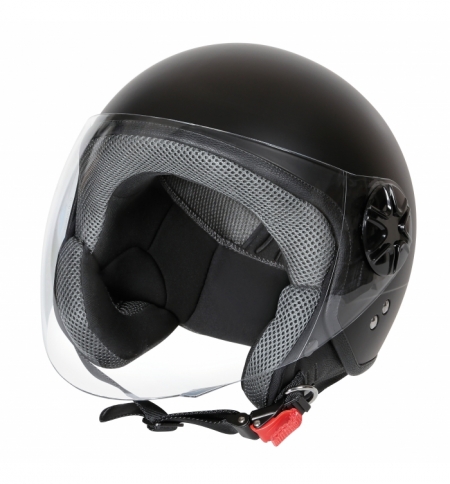 Casco ld-3 demi-jet tg.xs nero opaco