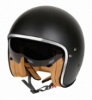 Casco lh-2 jet nero opaco m visiera integrata