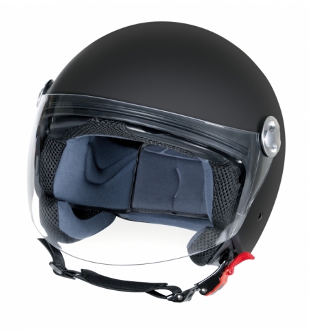 Casco ld-1 demijet xs nero opaco doppia visiera