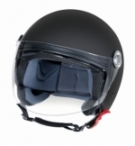 Casco ld-1 demijet xl nero opaco  doppia visiera