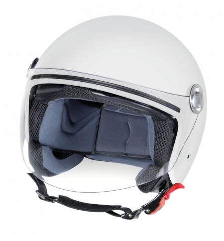 Casco ld-1 demijet xs bianco opaco doppia visiera